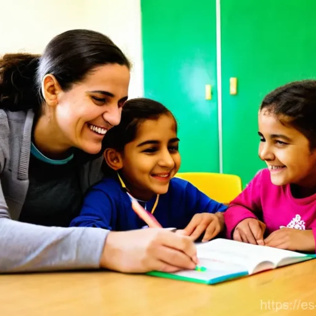 알바니아에서 자원봉사 활동 - **Image Prompt: Joyful Learning in an Albanian Community Center**
    A vibrant and heartwarming pho...